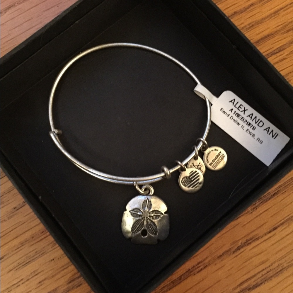 NWT Alex and Ani sand dollar bracelet